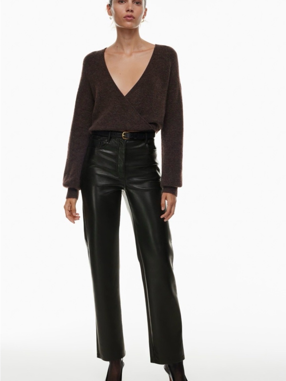 Wilfred Black Melina Straight-Leg Pants